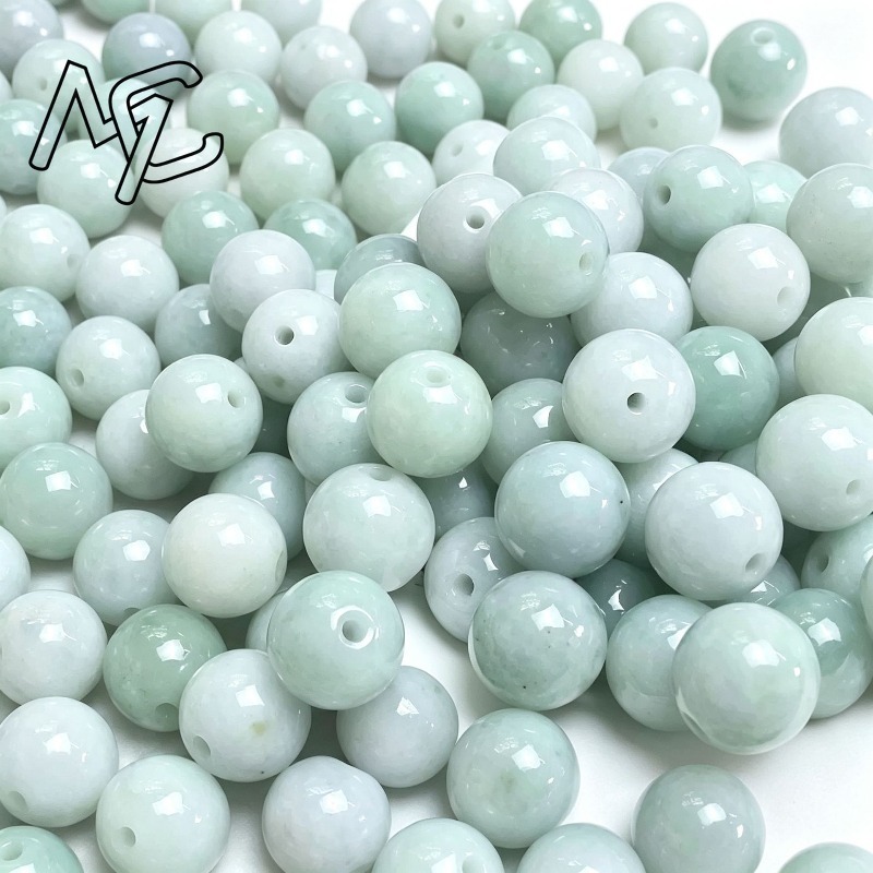 10 ชิ้น ลูกปัดหยกธรรมชาติทรงกล - Earrings บทวิจารณ์และราคา