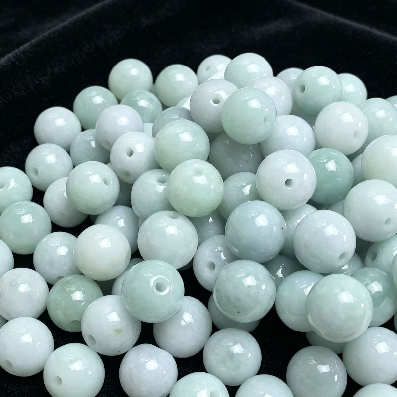 10 ชิ้น ลูกปัดหยกธรรมชาติทรงกล - Earrings บทวิจารณ์และราคา