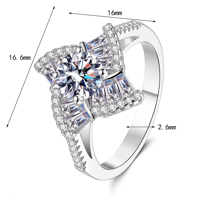 แหวนมอยซาไนต์ Apaison Sparklin - Moissanite Engagement Ring 1 Carat บทวิจารณ์และราคา