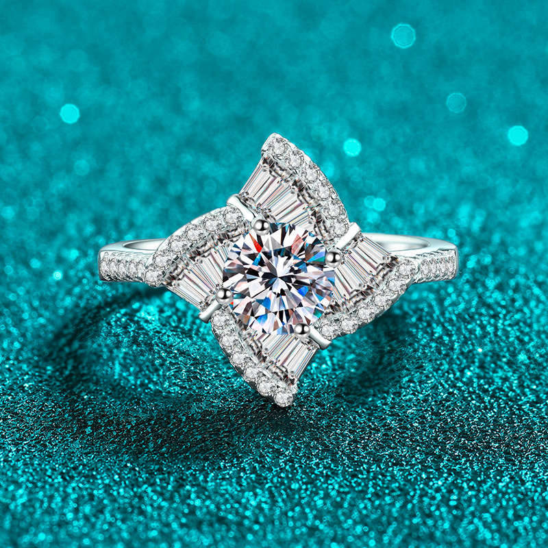 แหวนมอยซาไนต์ Apaison Sparklin - Moissanite Engagement Ring 1 Carat บทวิจารณ์และราคา