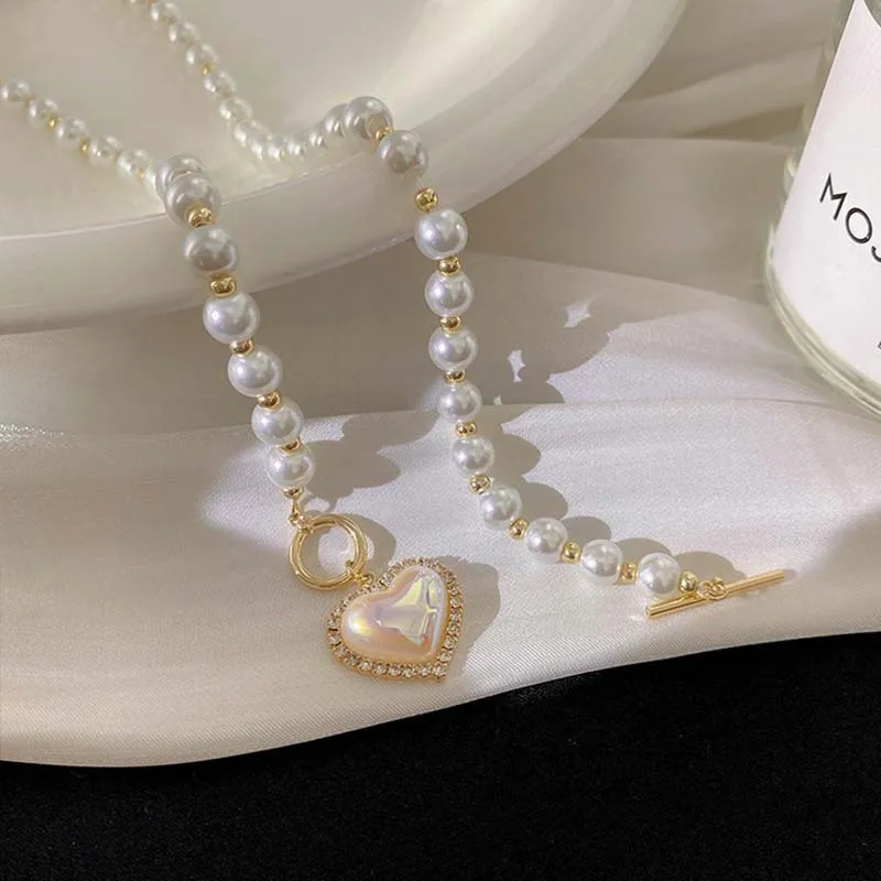 สร้อยคอไข่มุกเทียมวินเทจแบบใหม - Pearl Choker Necklace Vintage บทวิจารณ์และราคา