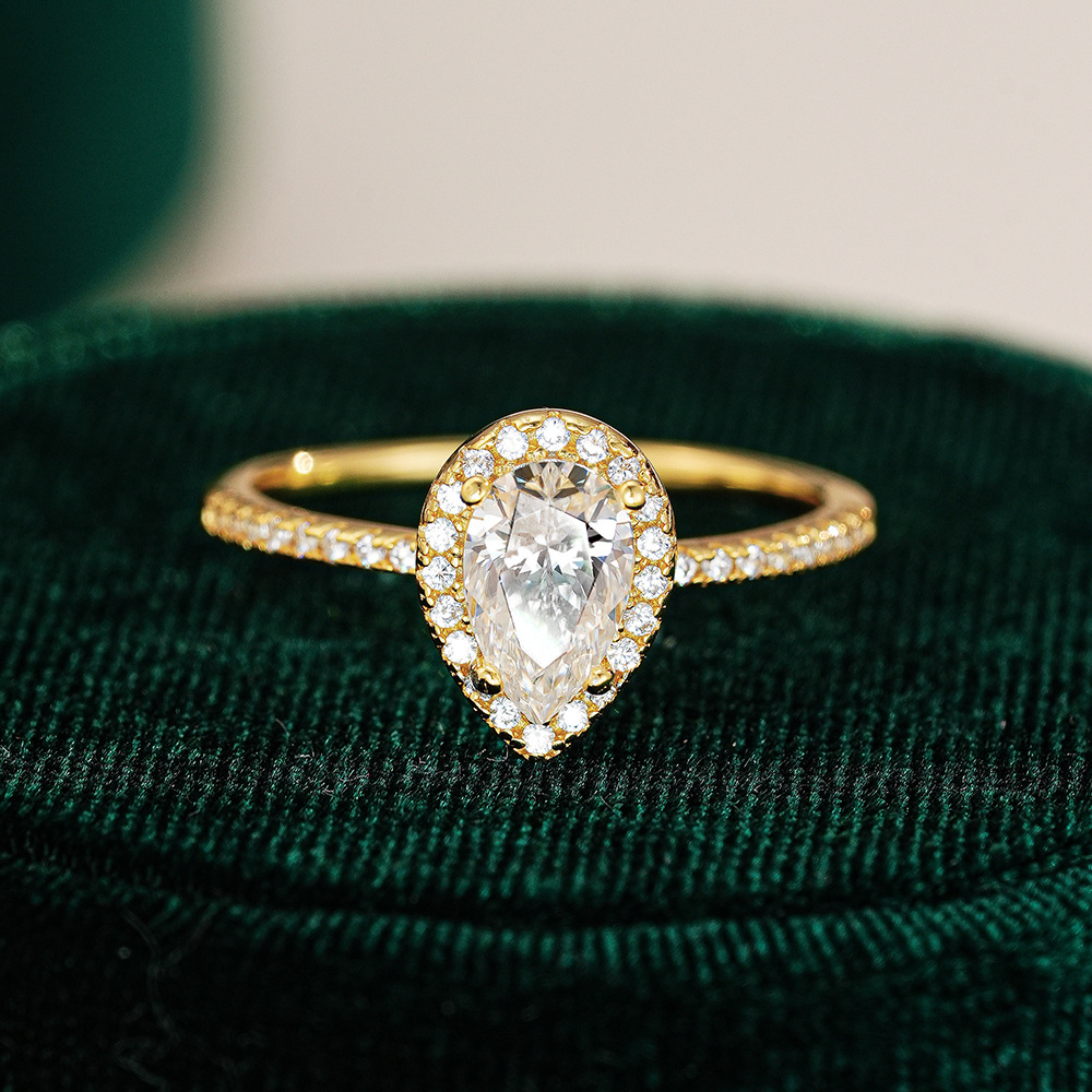 ไคแอนเจม รีอัล 18 เคะ โกลด์ โม - Moissanite Engagement Ring 1 Carat บทวิจารณ์และราคา