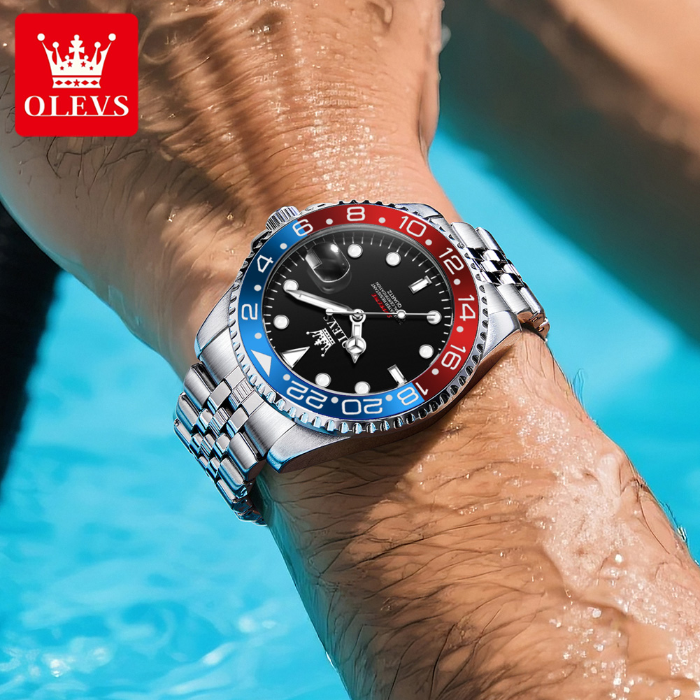 OLEVS 5657 นาฬิกาข้อมือผู้ชายแ - Watch Accessories บทวิจารณ์และราคา