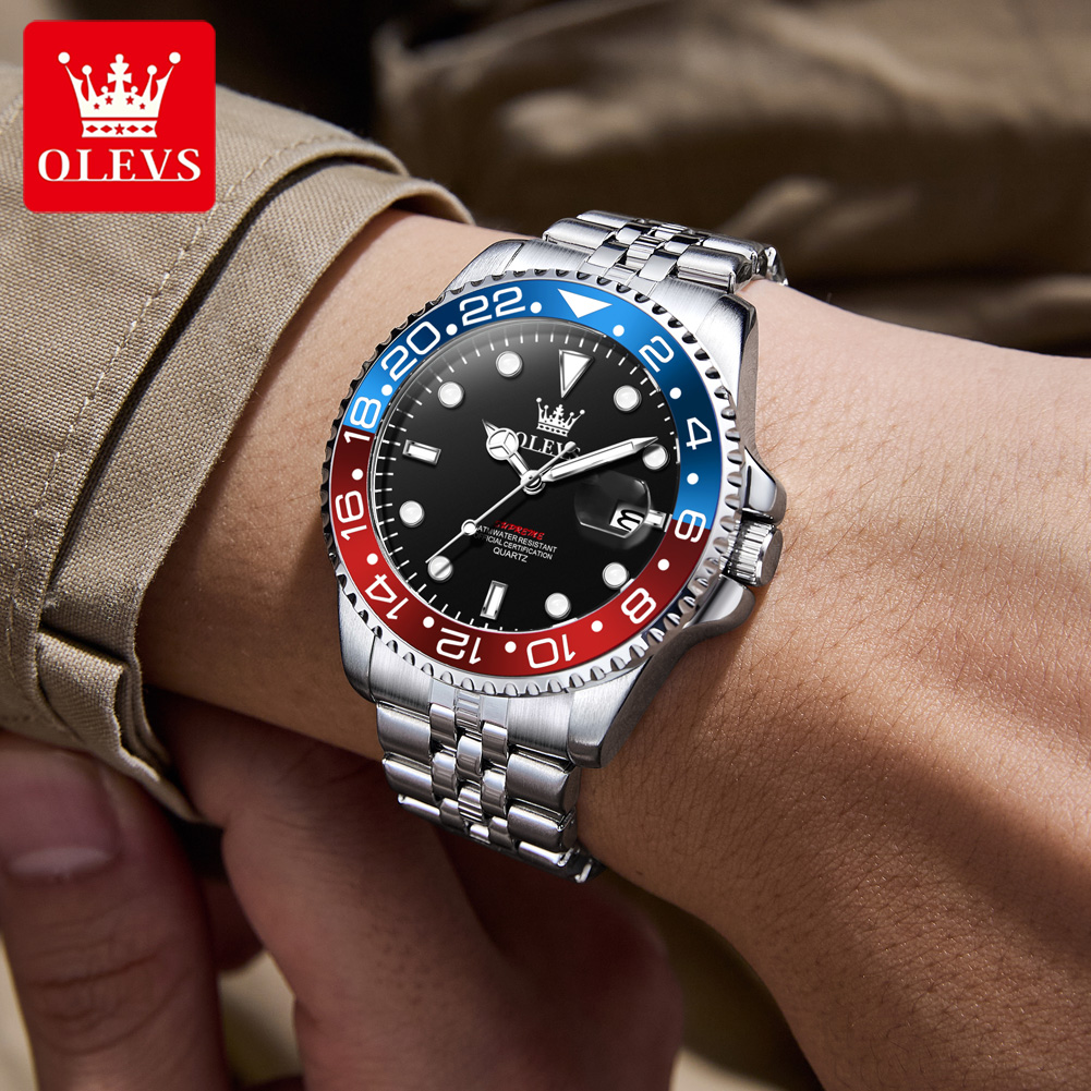 OLEVS 5657 นาฬิกาข้อมือผู้ชายแ - Watch Accessories บทวิจารณ์และราคา