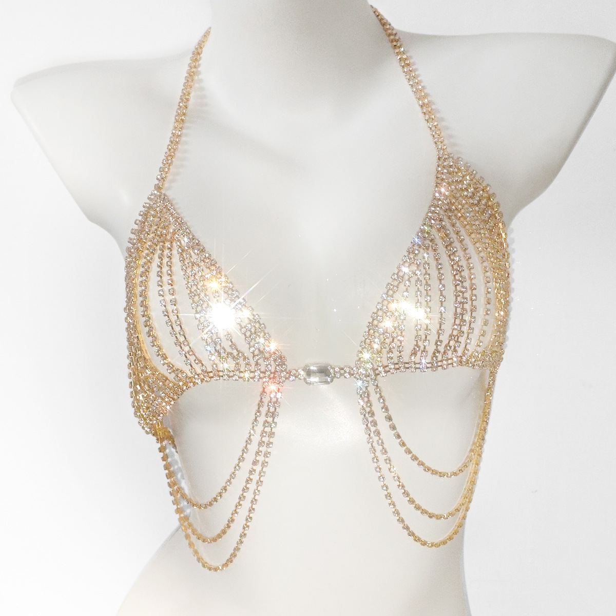ชุดบรามีพู่ห้อยเซ็กซี่ประดับพล - Body Jewelry บทวิจารณ์และราคา