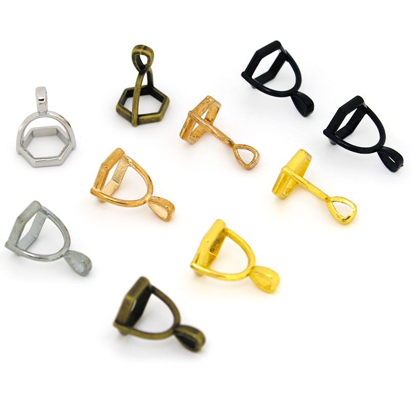 20 ชิ้นอัญมณีหกเหลี่ยมหมวกหินธ - Crystal Pendant Necklace Natural Stone บทวิจารณ์และราคา