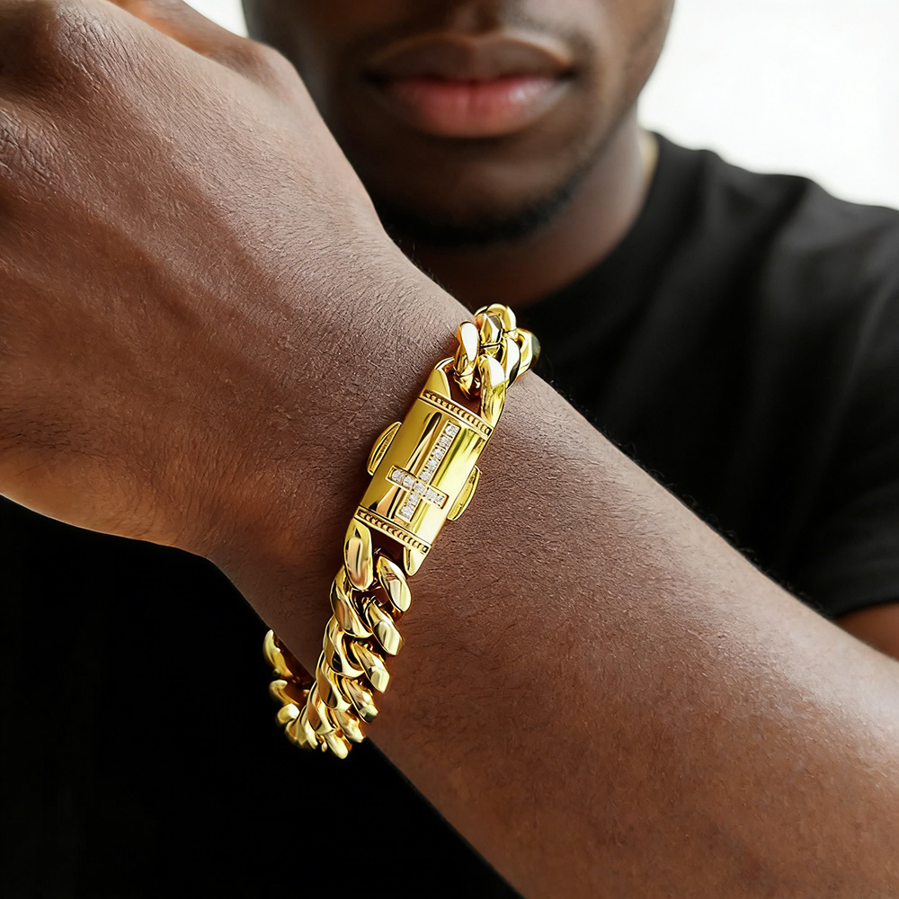 ESKEEM ขายส่ง สร้อยคิวบาลิงค์ข - Cuban Link Chain 12Mm บทวิจารณ์และราคา