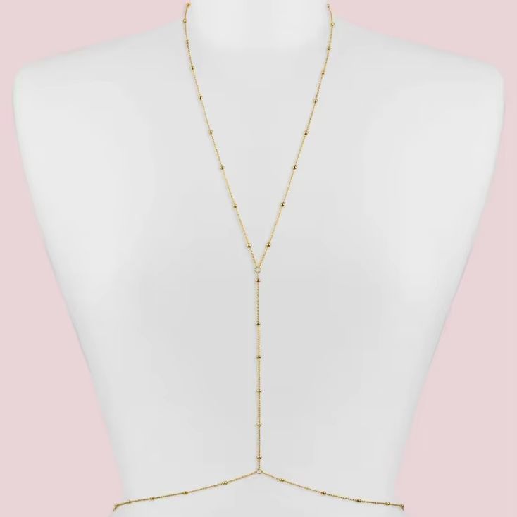 สร้อยคอแฟชั่นแบบเรียบง่าย สไตล - Body Jewelry บทวิจารณ์และราคา
