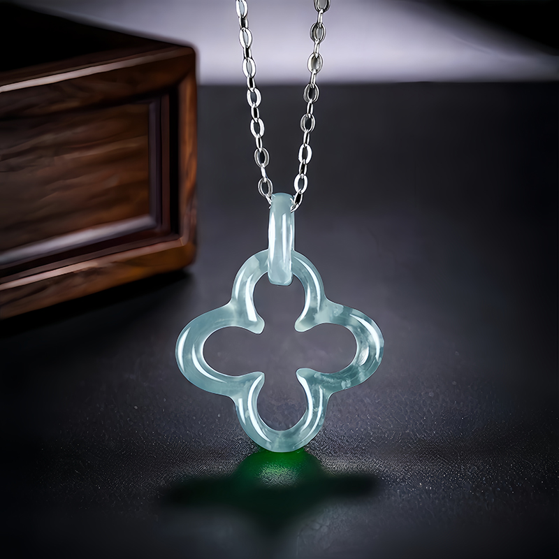 สร้อยคอสร้อยคอเงินนำโชคสี่ใบพม - Necklaces บทวิจารณ์และราคา