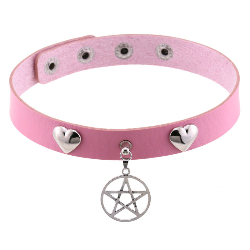 PUNK ฮาโลวีน Emo คอสเพลย์สีดํา - Goth Punk Spike Choker บทวิจารณ์และราคา