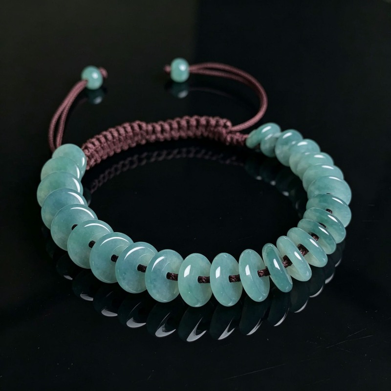สร้อยข้อมือหยกธรรมชาติเกรดเอ ล - Bracelets บทวิจารณ์และราคา