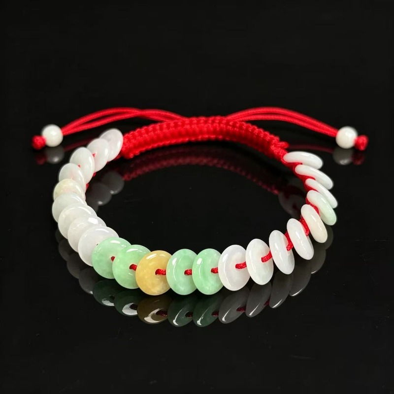สร้อยข้อมือหยกธรรมชาติเกรดเอ ล - Bracelets บทวิจารณ์และราคา