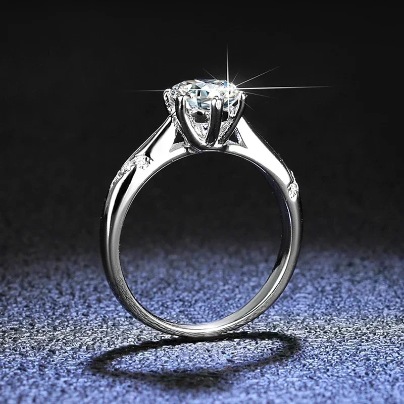 เอลโดราโด โกลด์ 100% ของแท้รับ - Moissanite Engagement Ring 1 Carat บทวิจารณ์และราคา