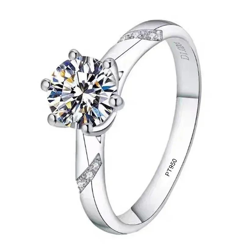 เอลโดราโด โกลด์ 100% ของแท้รับ - Moissanite Engagement Ring 1 Carat บทวิจารณ์และราคา