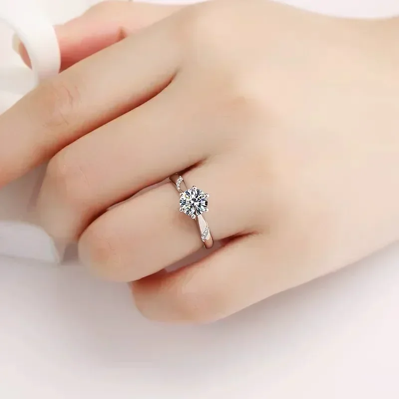 เอลโดราโด โกลด์ 100% ของแท้รับ - Moissanite Engagement Ring 1 Carat บทวิจารณ์และราคา