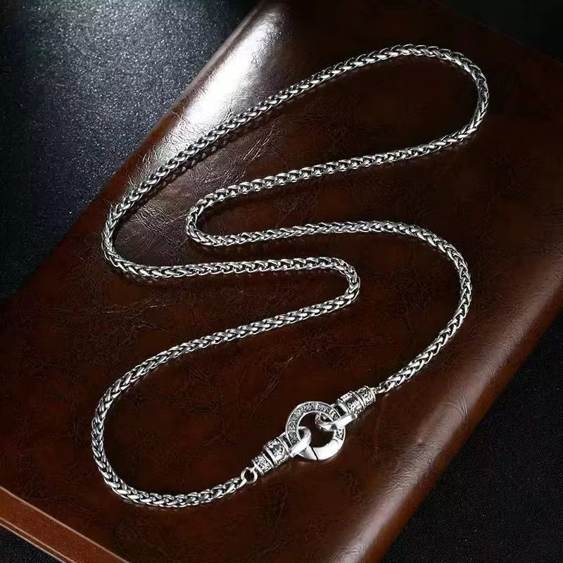 สร้อยคอเงินแท้ 925 ดีไซน์ใหม่  - 925 Sterling Silver Chain Necklace Men บทวิจารณ์และราคา
