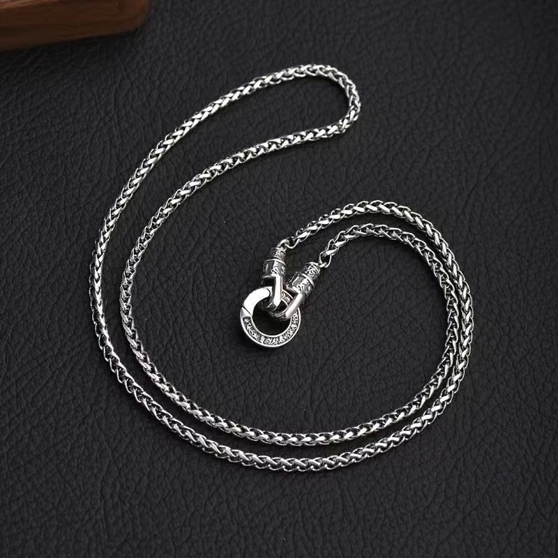 สร้อยคอเงินแท้ 925 ดีไซน์ใหม่  - 925 Sterling Silver Chain Necklace Men บทวิจารณ์และราคา